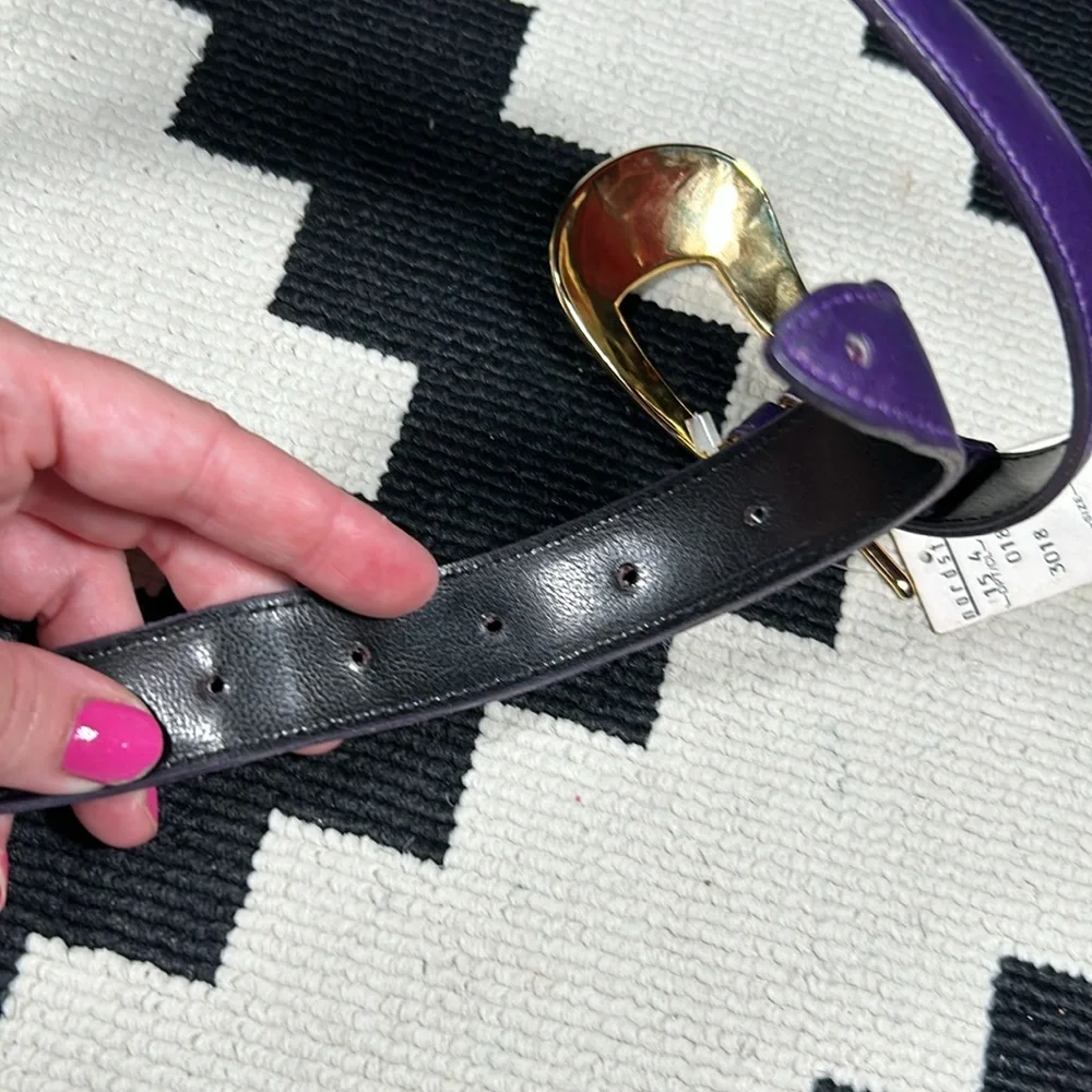 Fab, VINTAGE, NORDSTROM, purple leather belt!!